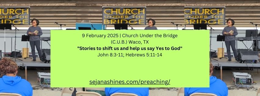 Stories to Shift Us and Help Us Say Yes To God sermon and CUB&nbsp;experiences