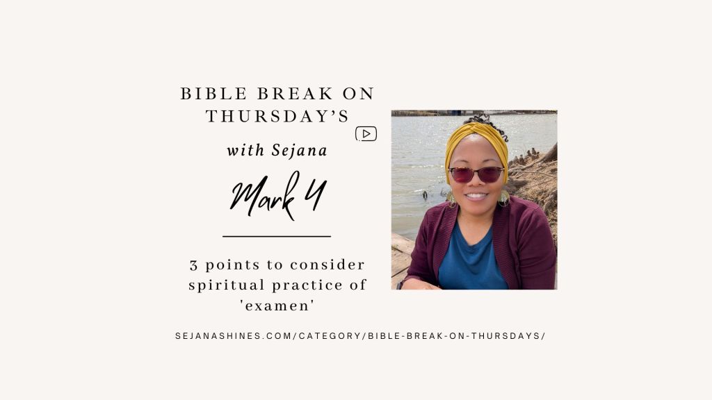 Bible Break on Thursdays Mark&nbsp;4